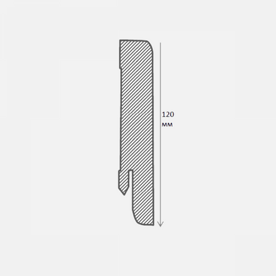 Плинтус Kluchuk Neo Plinth KLN120-04 Дуб Арктик (120мм)