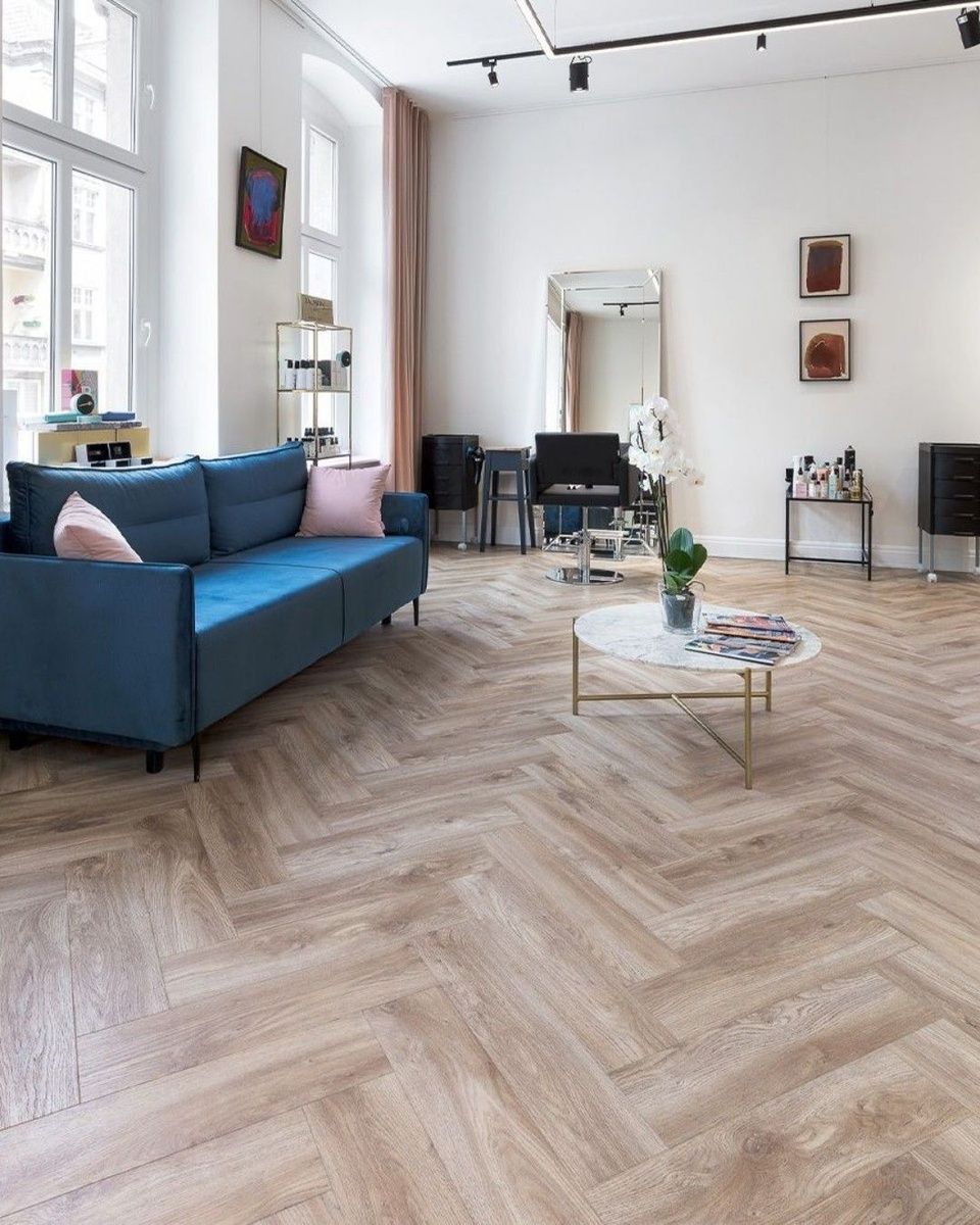 Вінілова підлога IVC Roots Herringbone 22220 Blackjack Oak