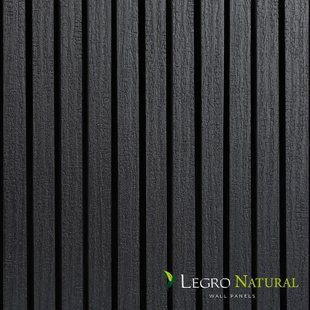 Фасадна рейкова панель Legro Burnt Wood FS15