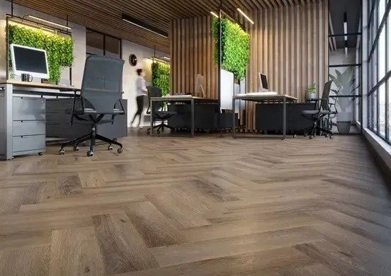 Вінілова підлога Afirmax Legnar Herringbone Frisco Oak