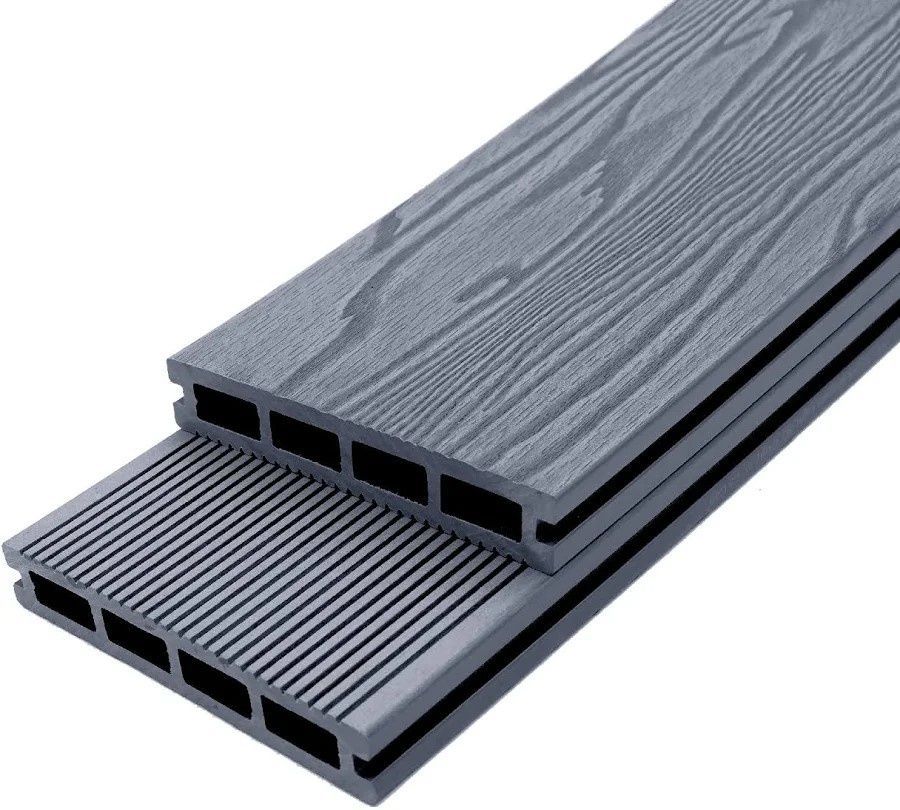 Террасная доска Bruggan Elegant Light 3D Graphite