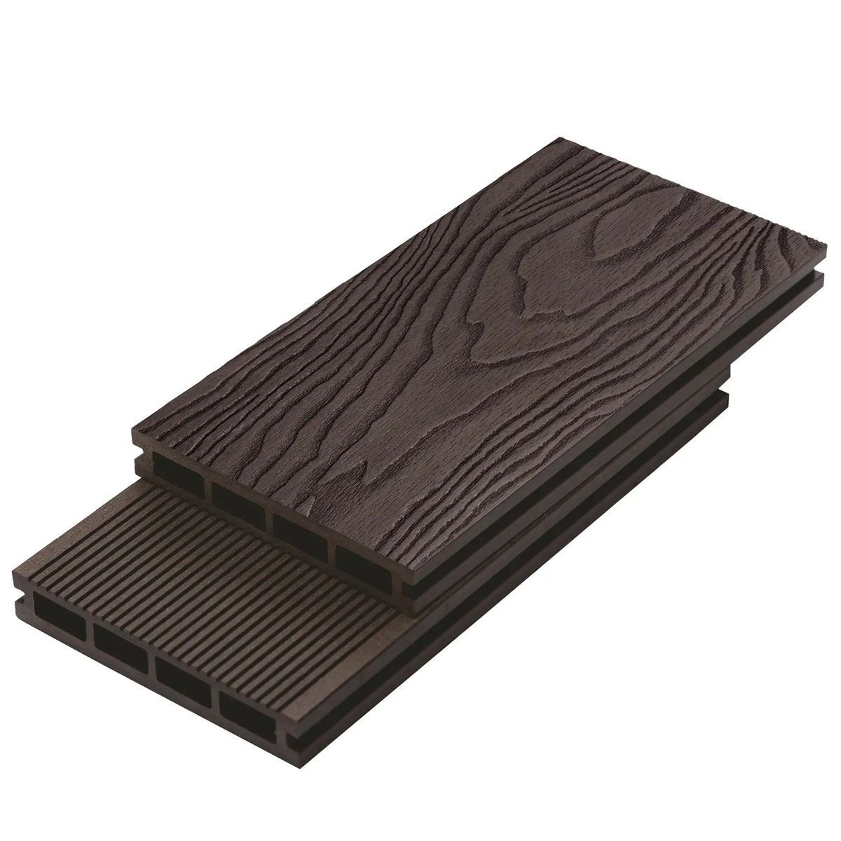 Террасная доска Bruggan Elegant Light 3D Wine Brown