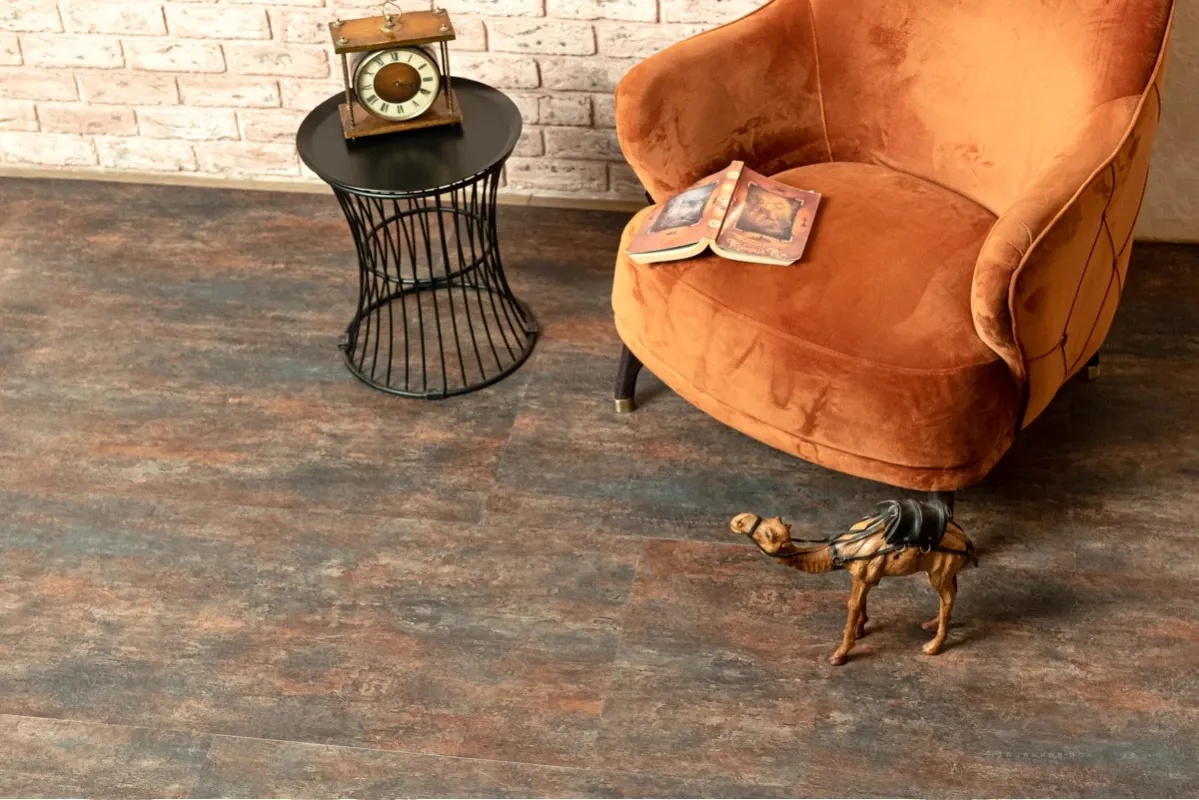 Вінілова підлога Vinilam Ceramo 71617 Керамічна Сталь