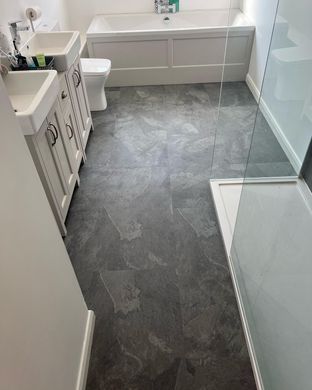 Вінілова підлога IVC Roots Tile 70939 Mustang Slate