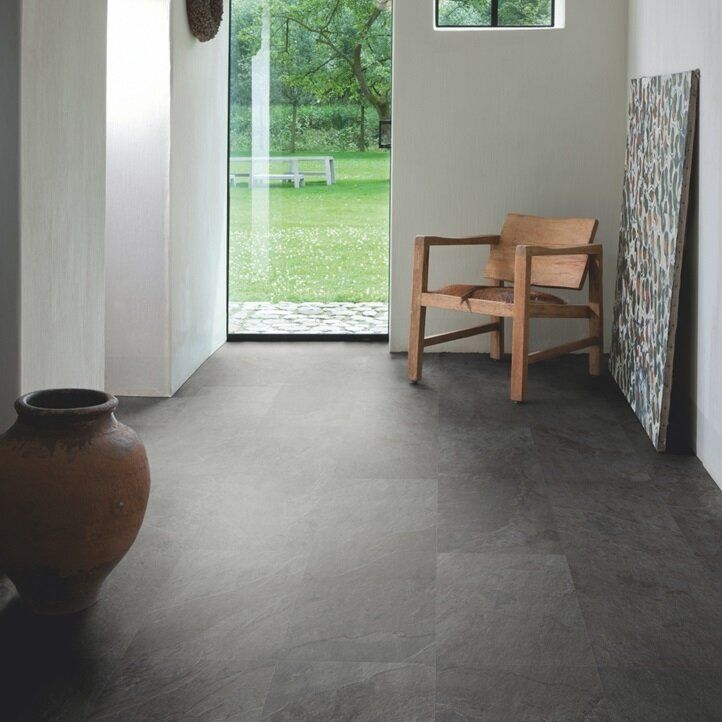 Виниловый пол Quick Step Oro 40035 Сланец черный