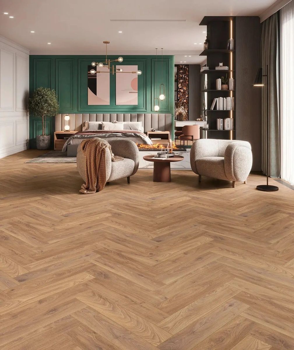 Ламінат Krono Original Herringbone K450 Дуб Файєбренд