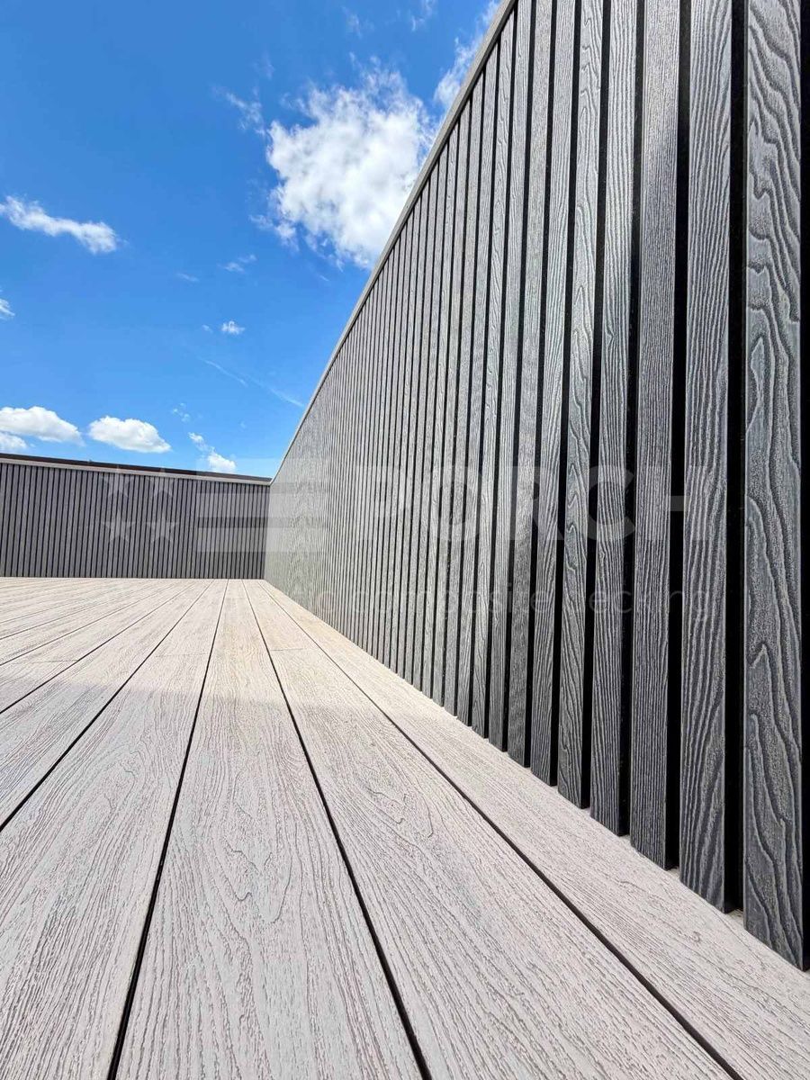 Фасадна рейкова 3D панель Porch Stone Grey
